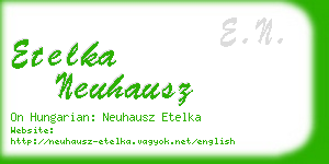 etelka neuhausz business card